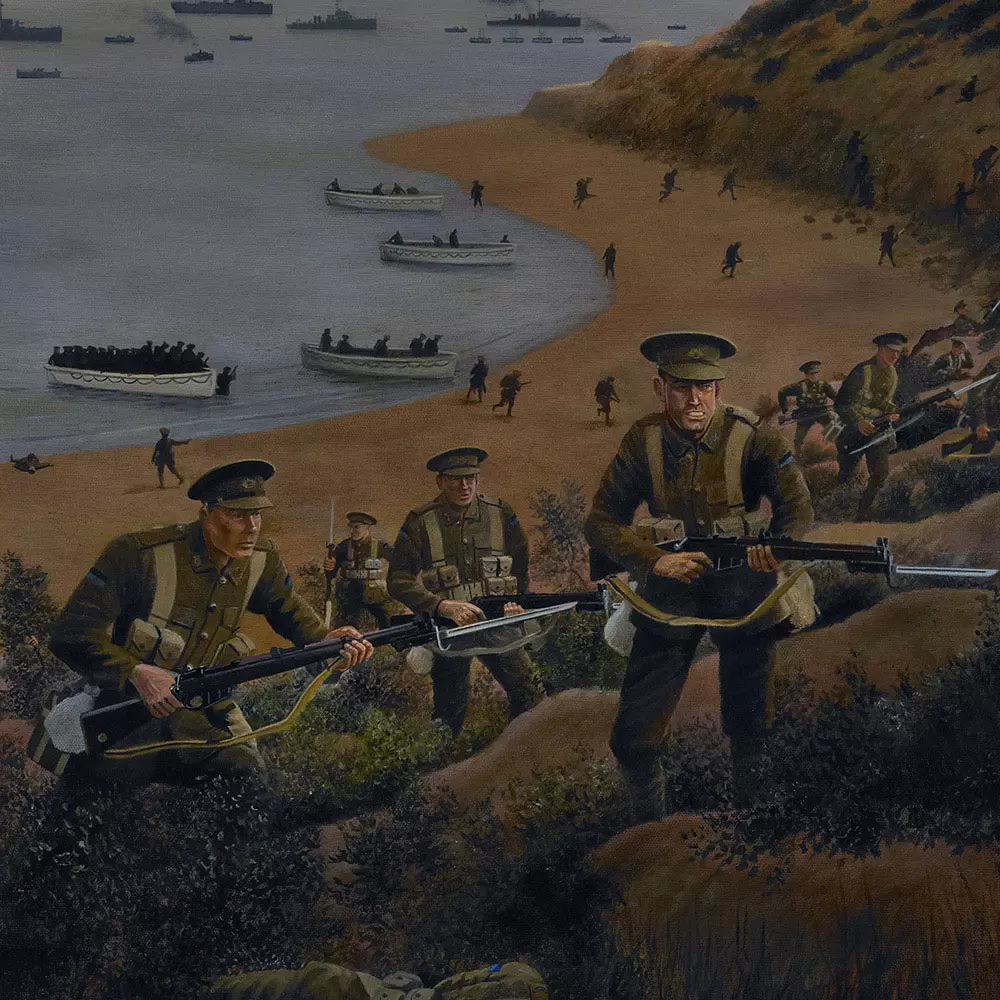 Anzac Artworks - The Spirit-Gallipoli Landing