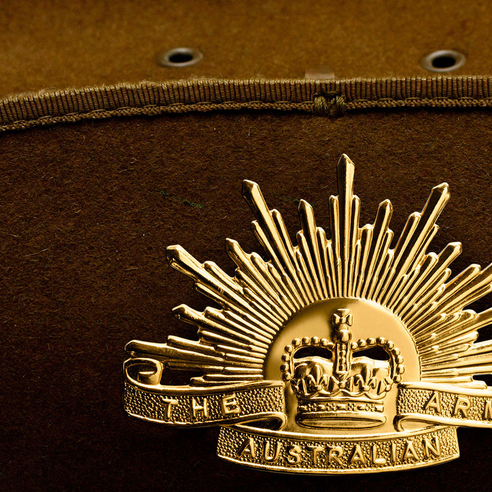 Army, Navy and Air Force Anzac Hat Badges