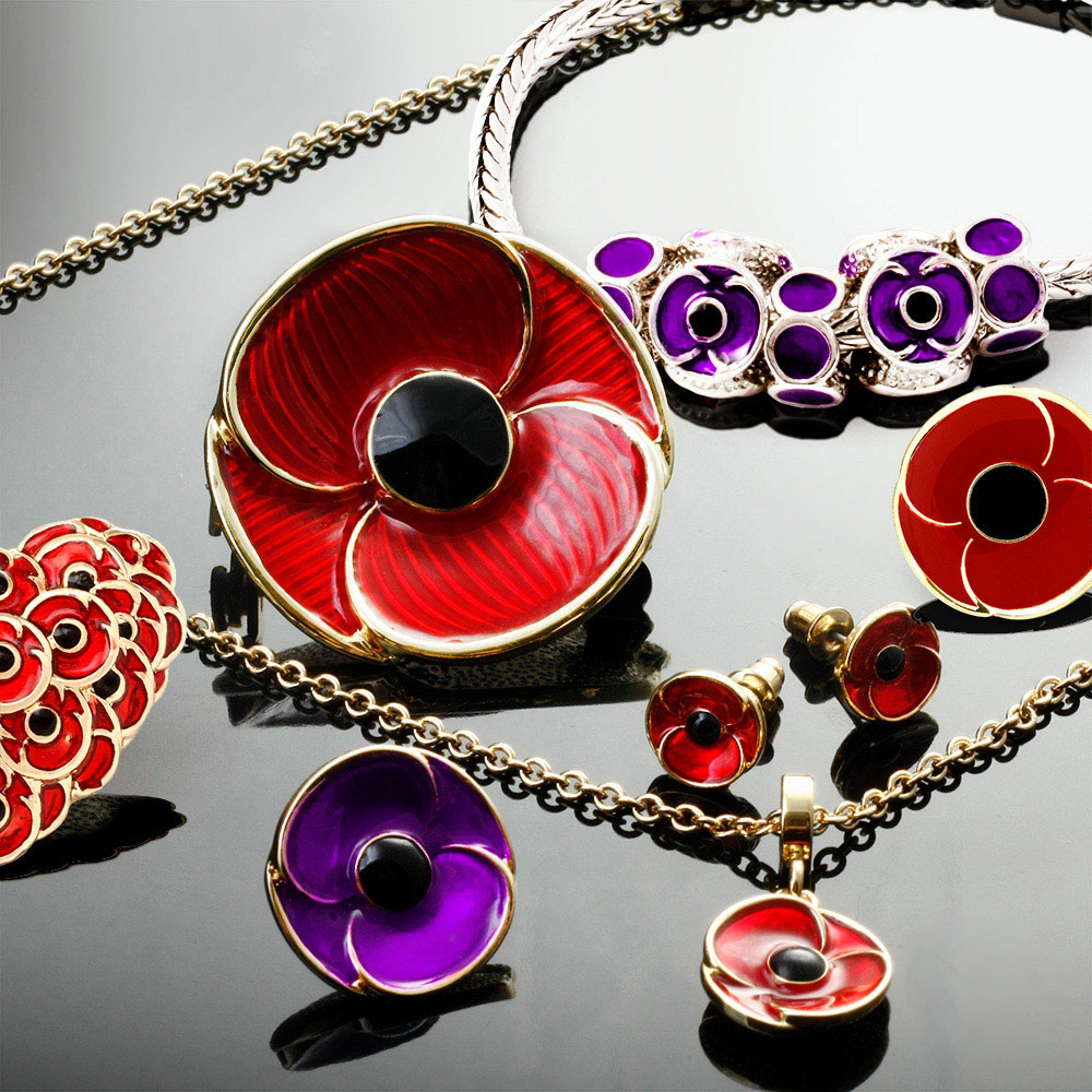 Stunning Anzac themed jewellery