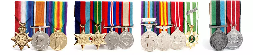 Medals, ribbons and decorations for all Diggers and Anzacs