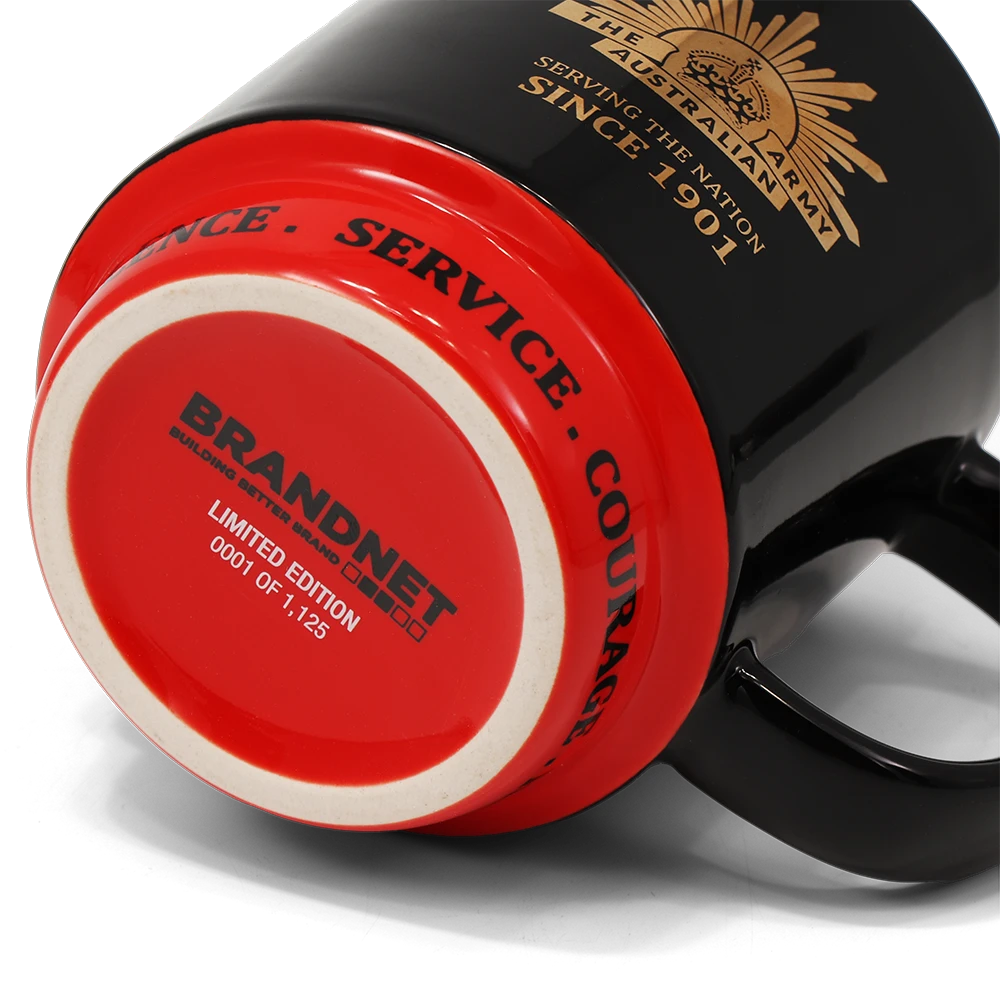 Australian Army Red Annodised LED Key Ring Torch illuminated LEDs