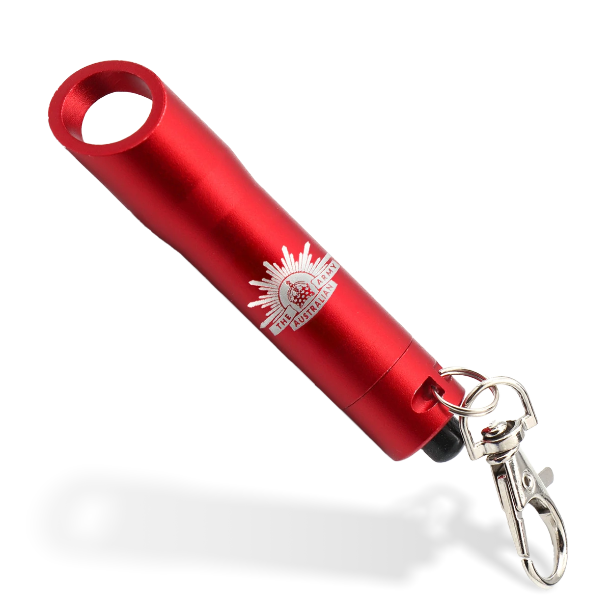 Australian Army Red Annodised LED Key Ring Torch
