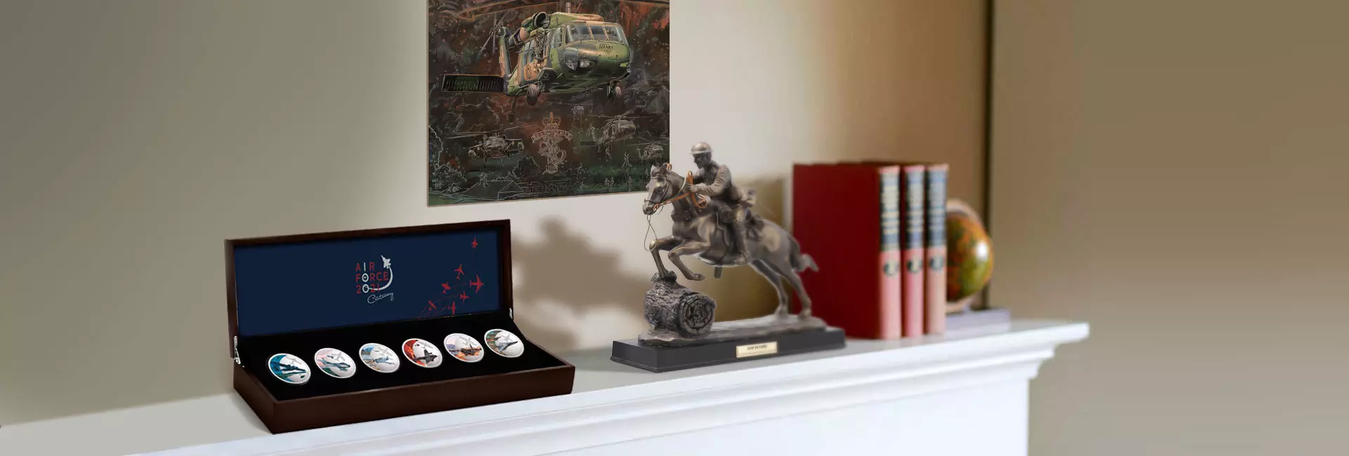 Highly sought after military collectibles and limited editions.