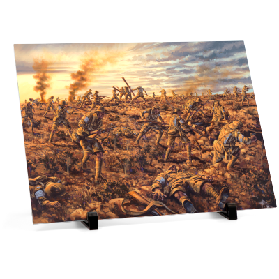 The Battle of Lone Pine Aluminium Print