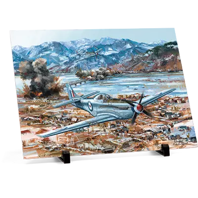 P-51D Mustang  Aluminium Artwork