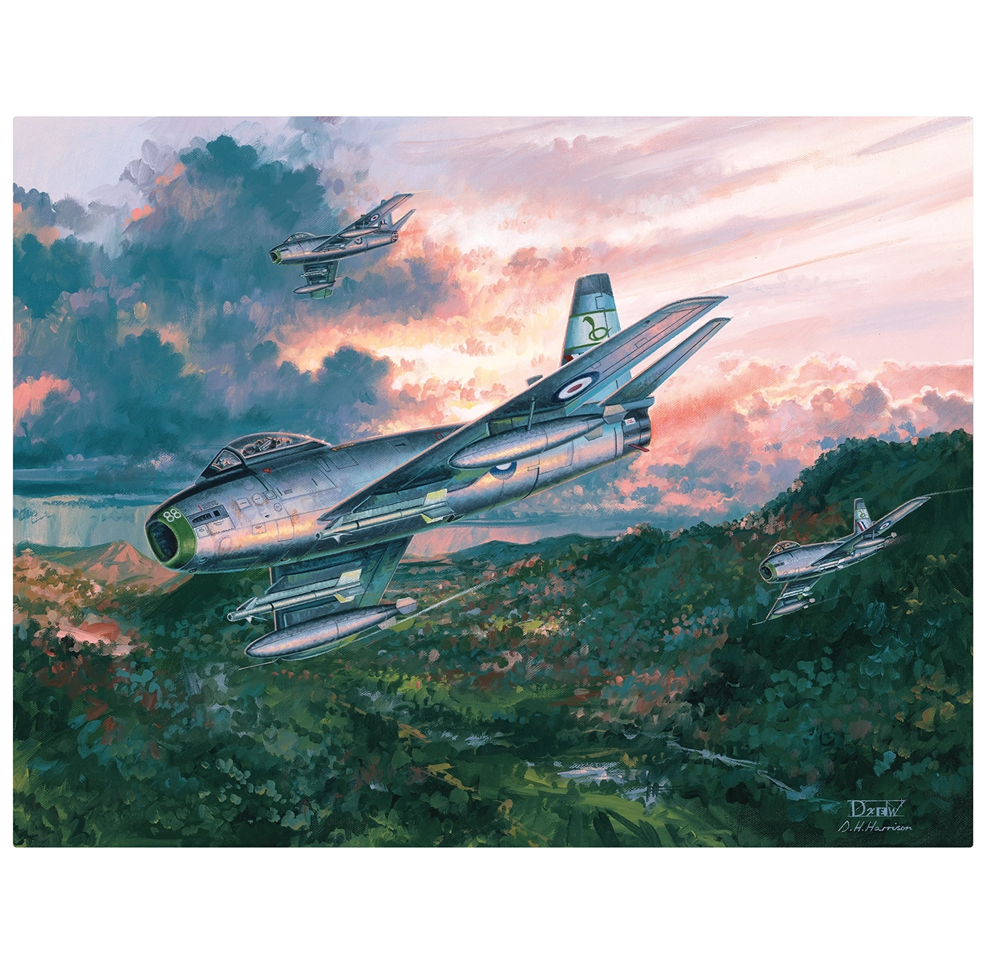 Cobra Sabres Artwork by Drew Harrison