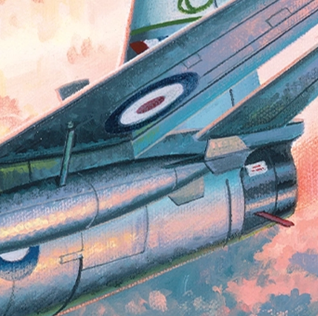 Detail of the Sabre wing in the Cobra Sabres Artwork