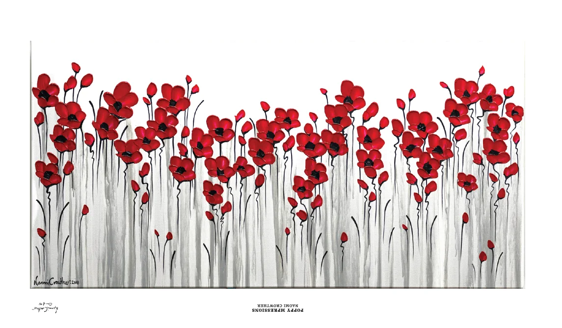 Fields of Poppies Limited Edition Canvas Artwork
