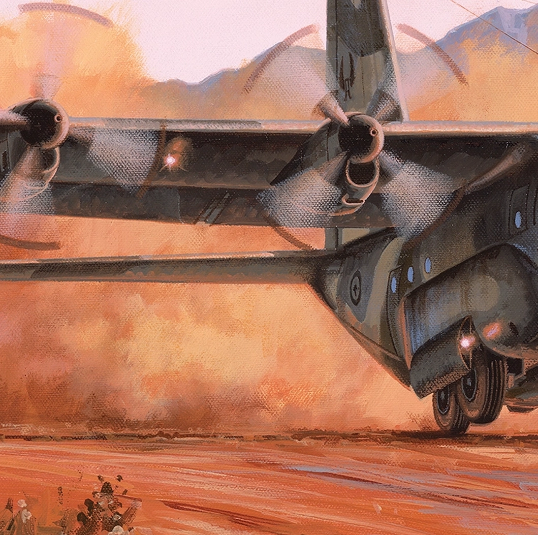Detail of the wing of the First and Foremost Artwork