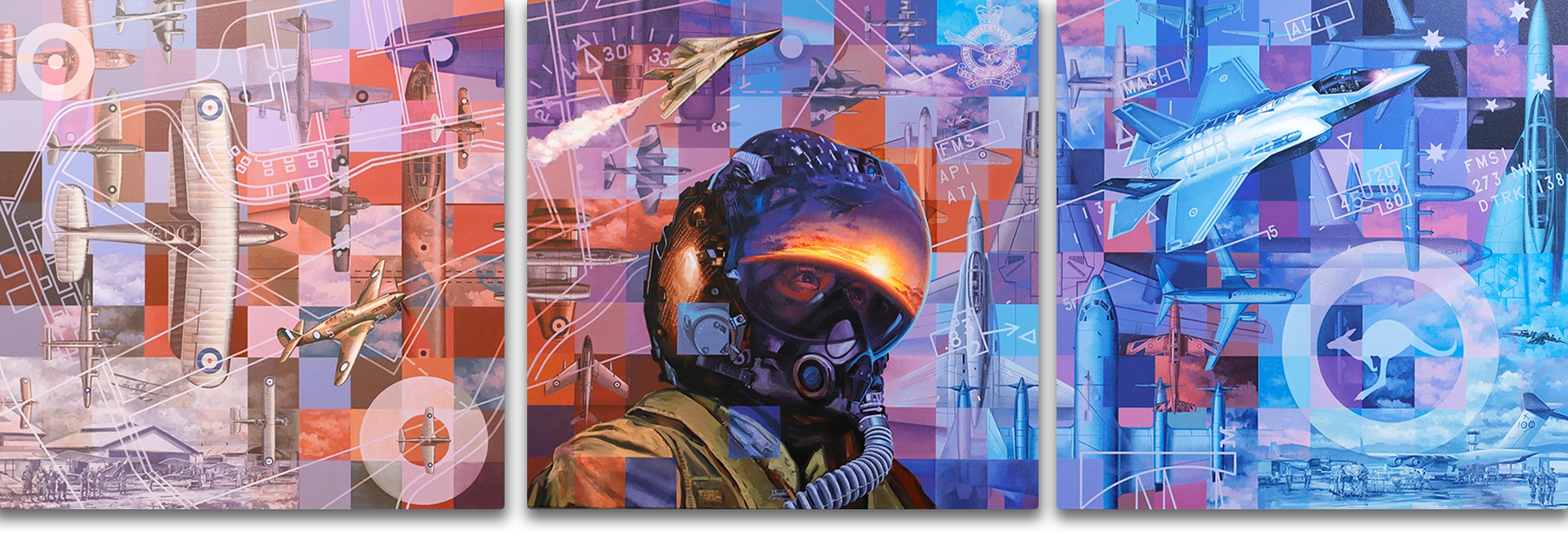 Then. Now. Always. Artwork by Drew Harrison