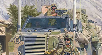 Detail of RAAF Iroquios helicopter