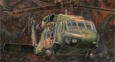 Detail of A25-101 ‘Pegasus’ in Black Hawk Sunset