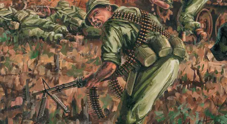 Detail of Ottoman machine gun position in The Battle of The Nek