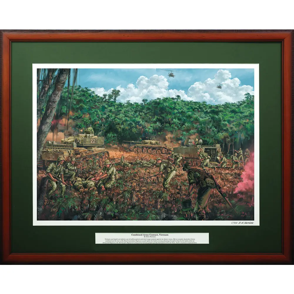 Combined Arms Contact Vietnam 1969 Framed Limited Edition Print
