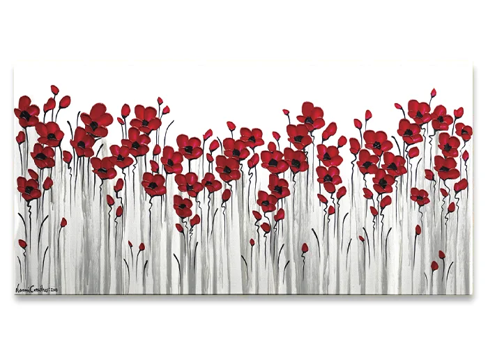 Fields of Poppies complete artwork by Naomi Crowther