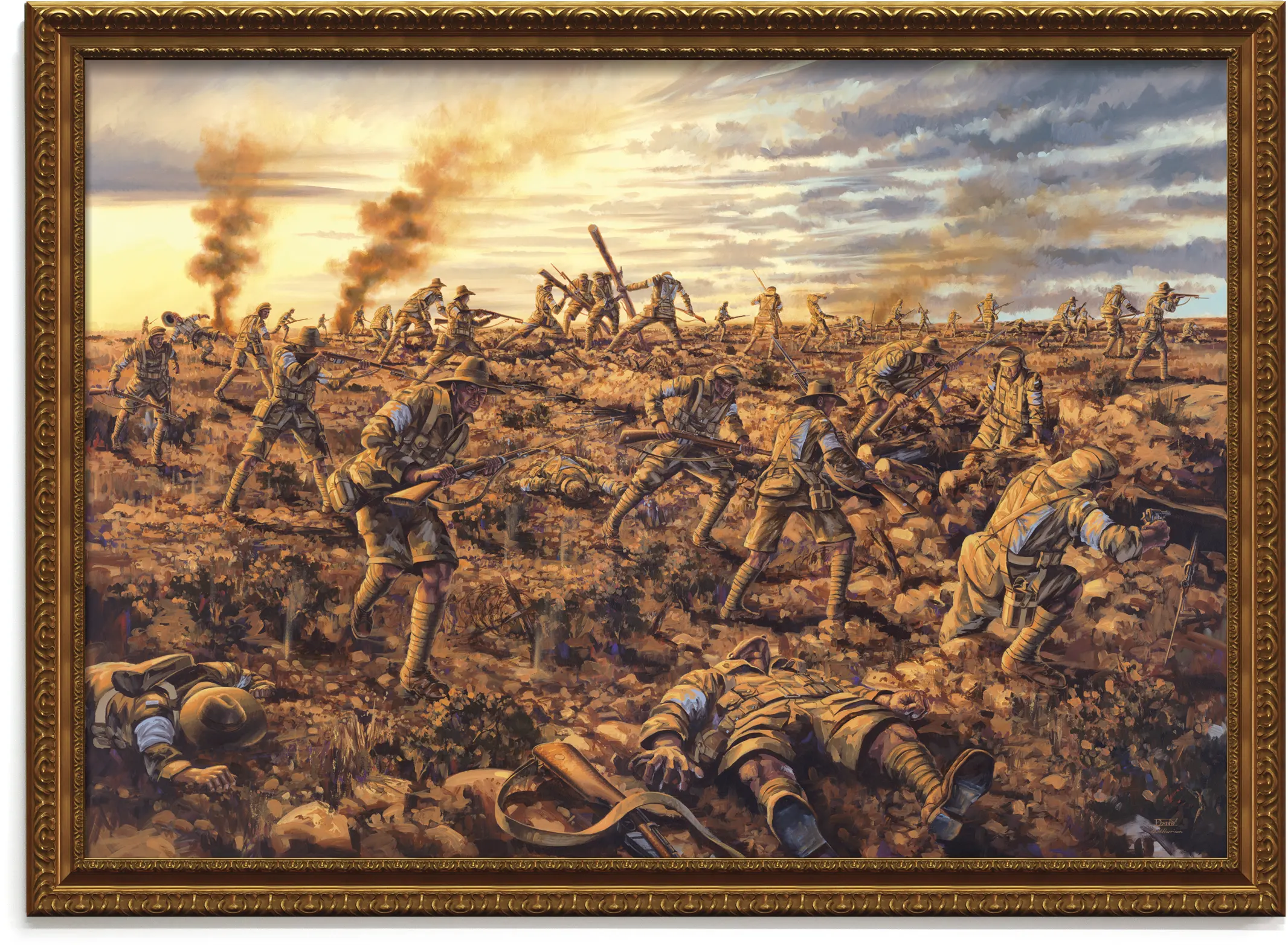 Full Commissioned artwork The Battle of Lone by Drew Harrison