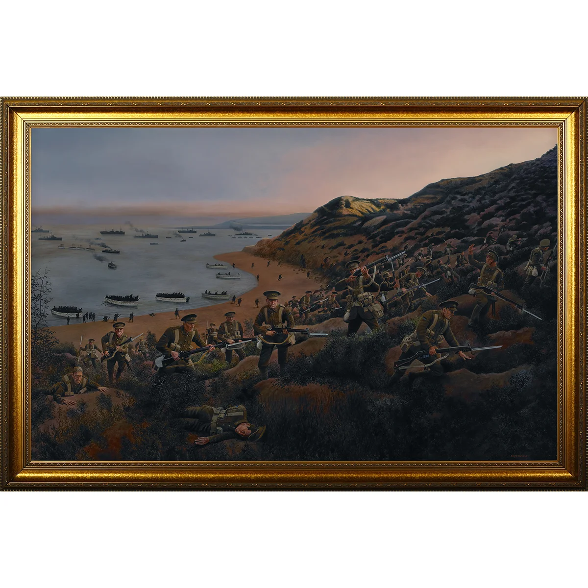 The Landing full size canvas print