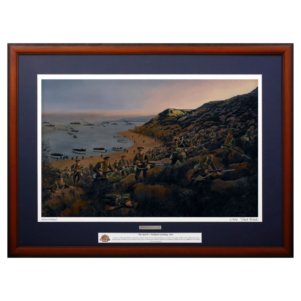 The Landing framed limited edition print