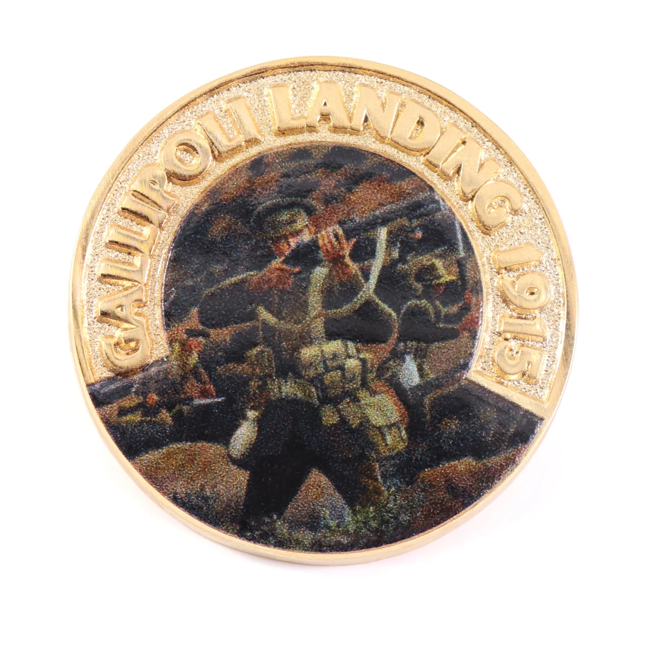 Gallipoli Landing Limited Edition Lapel Pin artwork