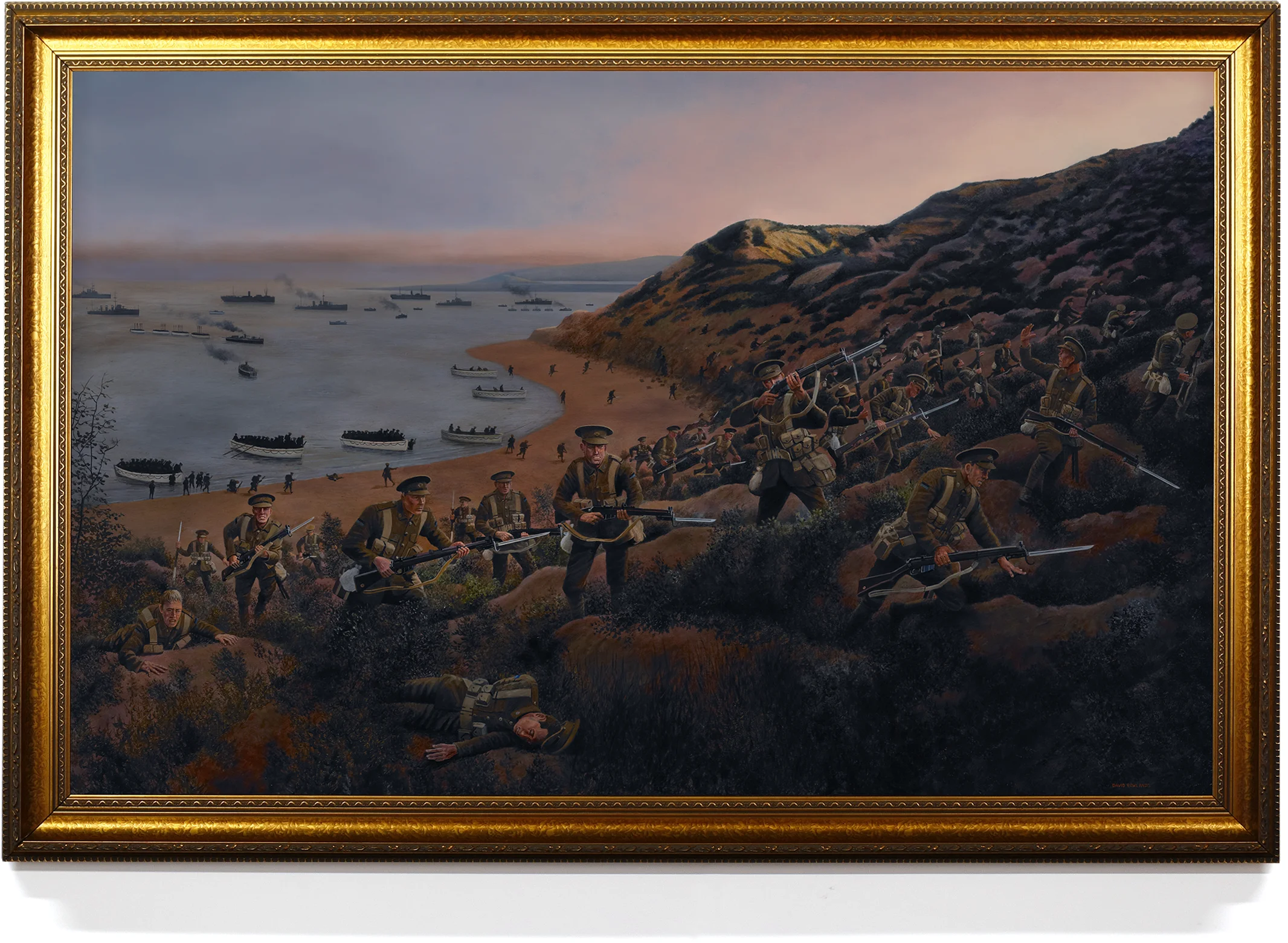 Full Commissioned artwork The Battle of The Nek by Drew Harrison