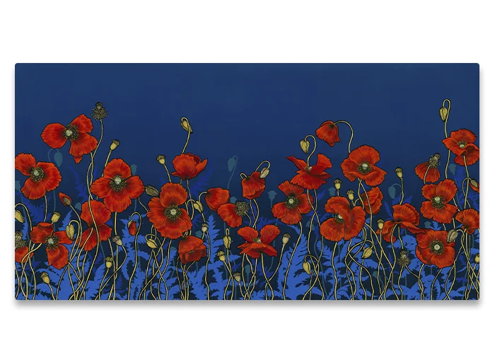 Where The Poppies Grow complete artwork by Adriana Seserko