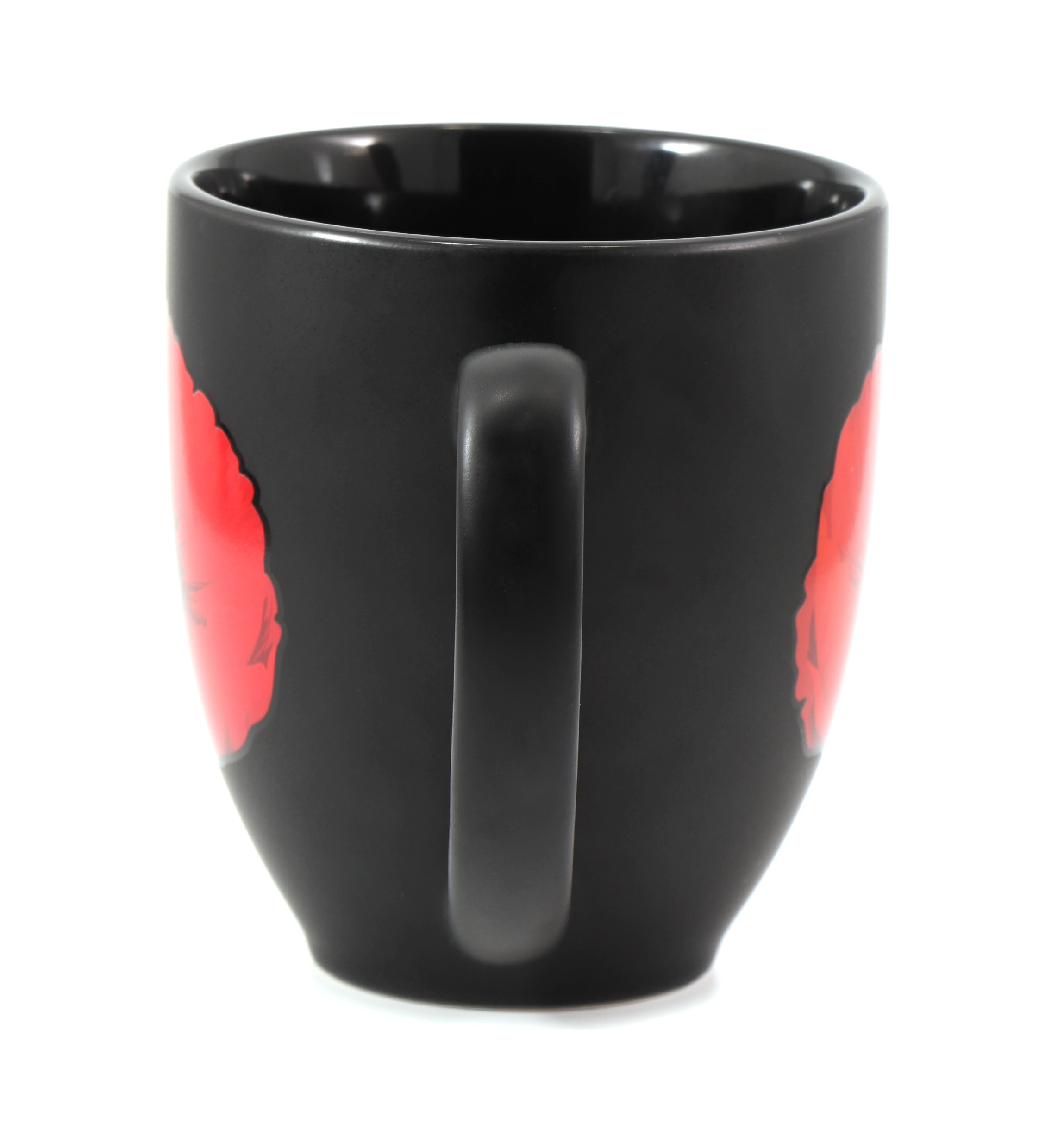 I Remember Red Poppy Mug Handle view