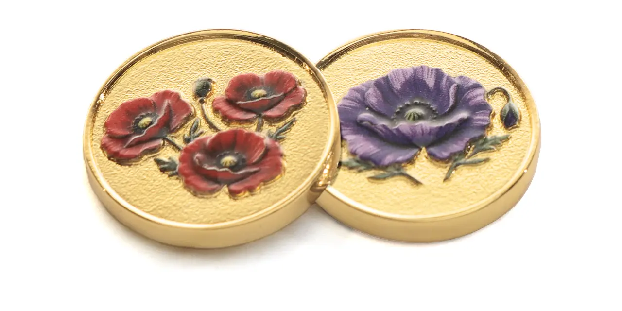 Forever Collection Remembrance Coin Locket Brooch with commemorative Australian 2-dollar coins