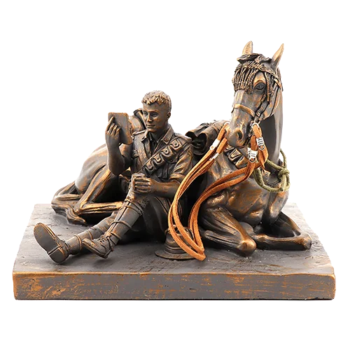 Letter from Home Australian Light Horse Figurine
