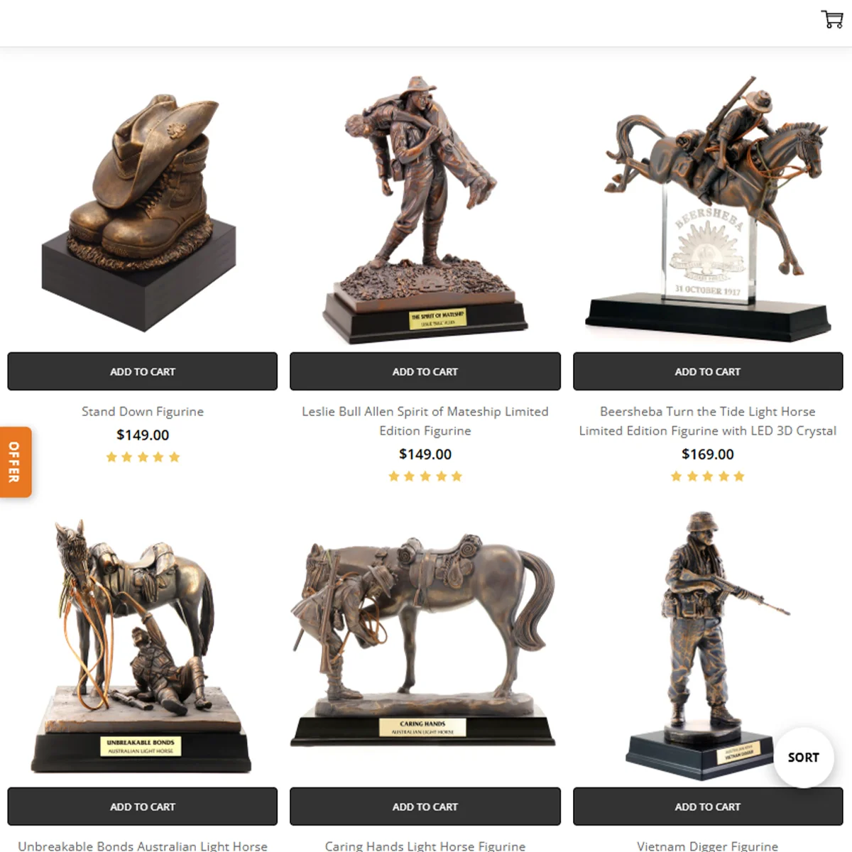 Choose your full-size figurine