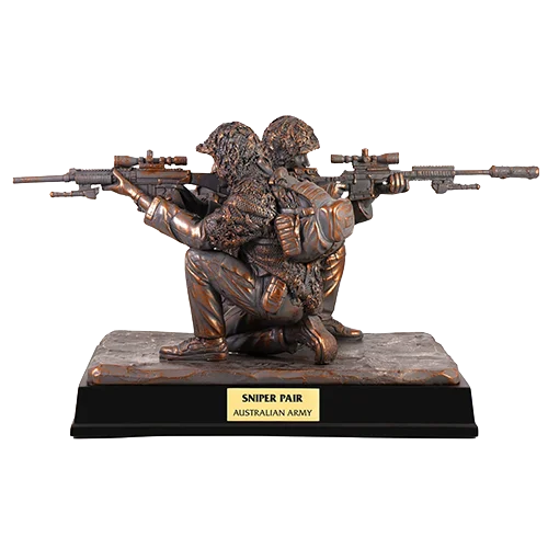 Australian Army Sniper Pair Limited Edition Figurine