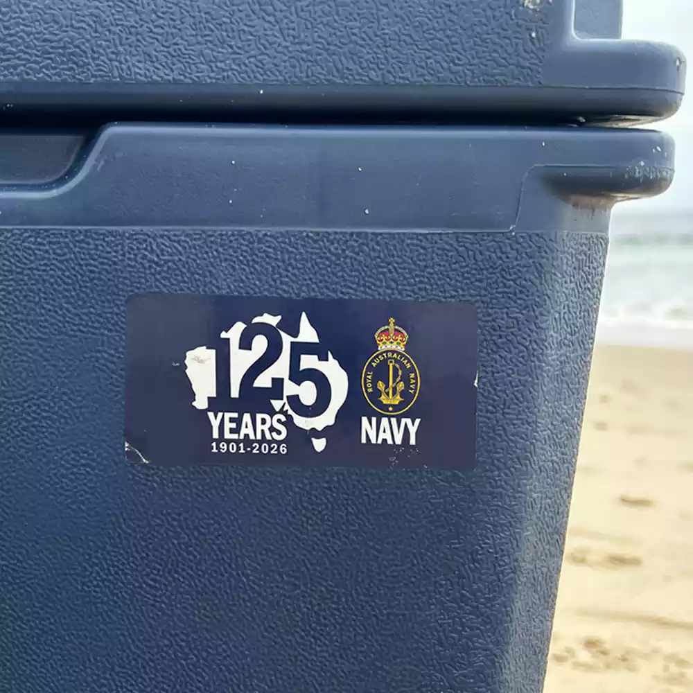 Royal Australian Navy Red Annodised LED Key Ring Torch Beam