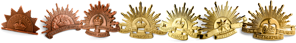The Rising Sun General Service Hat Badges