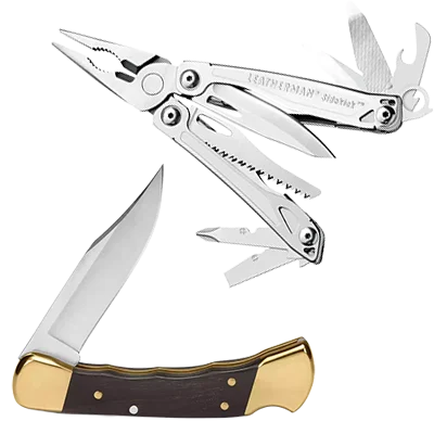 Tactical knives and tools