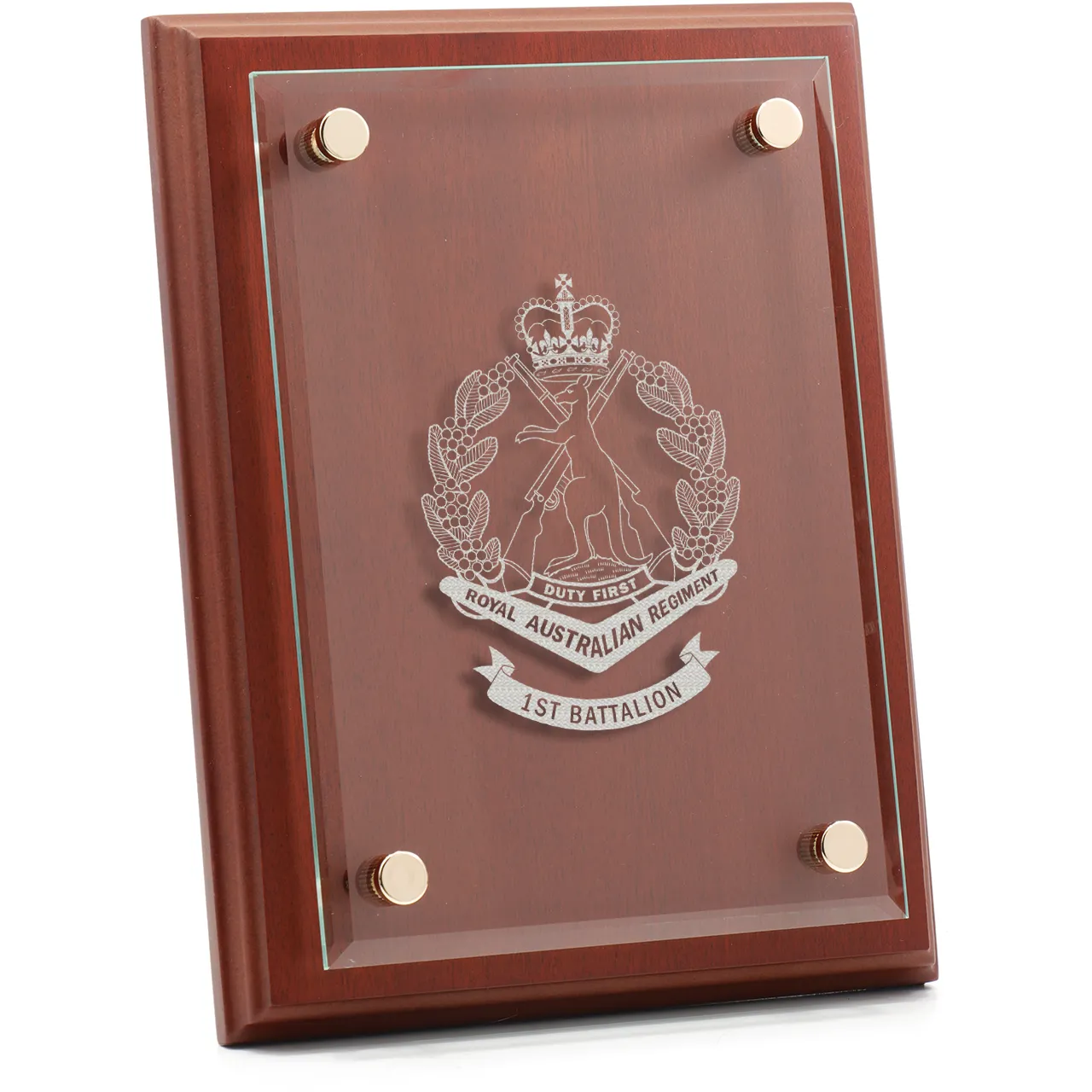 1st Battalion, RAR Delta Floating Glass Award | Engraved Plaque ...