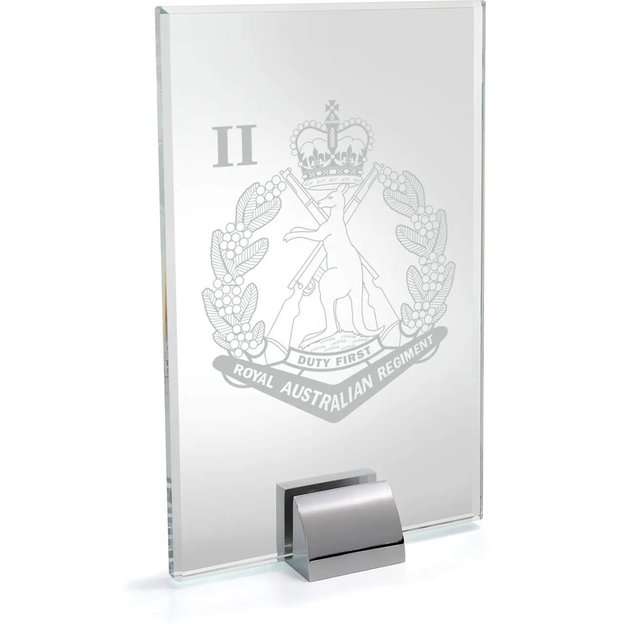 2nd Battalion, RAR Alpha Glass Award | Engraved Plaque - Military Shop