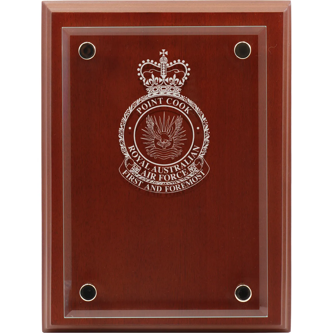 RAAF Base Point Cook Delta Floating Glass Award | Engraved Plaque ...