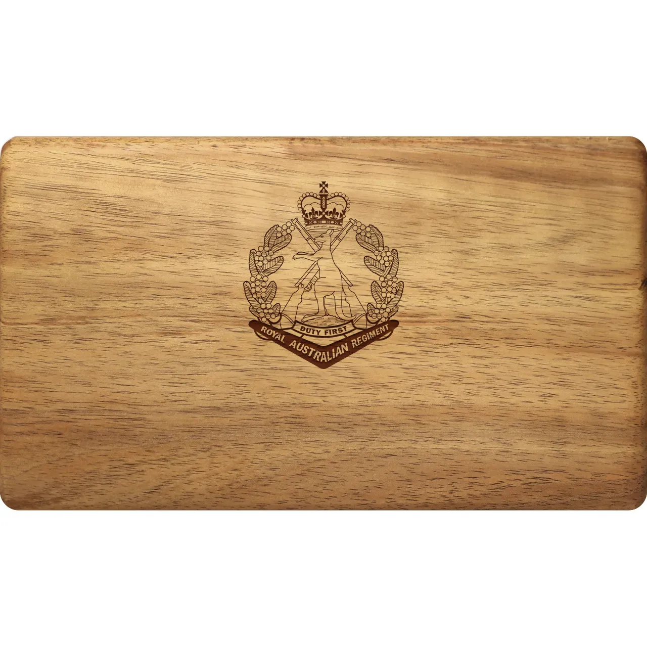 Royal Australian Regiment (RAR) Tasmanian Blackwood Medal Display Box ...