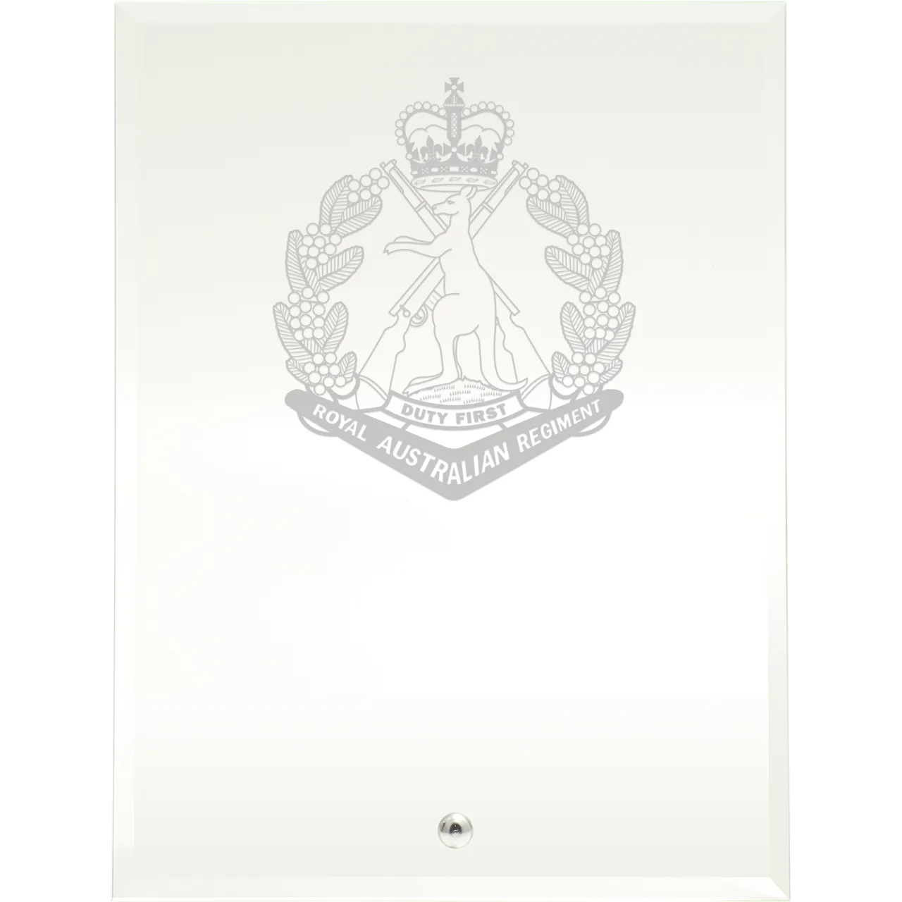 Royal Australian Regiment Essence Glass Award | Engraved Plaque ...