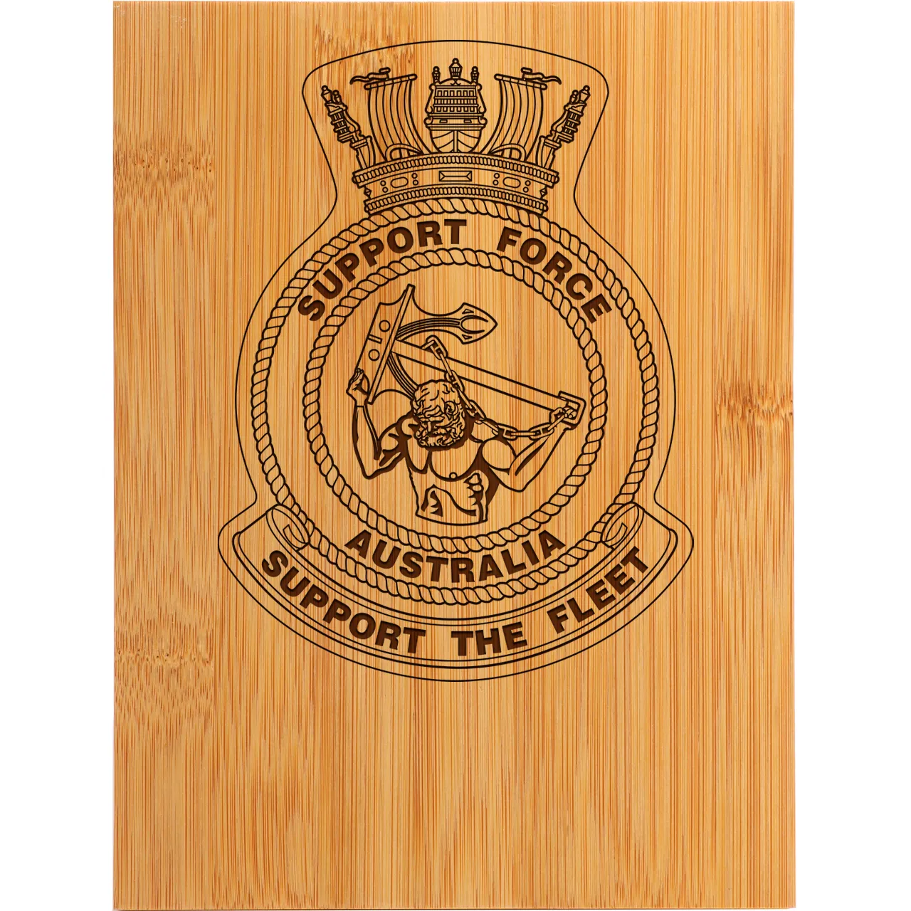 Support Force Apex Bamboo Award | Engraved Plaque - Military Shop