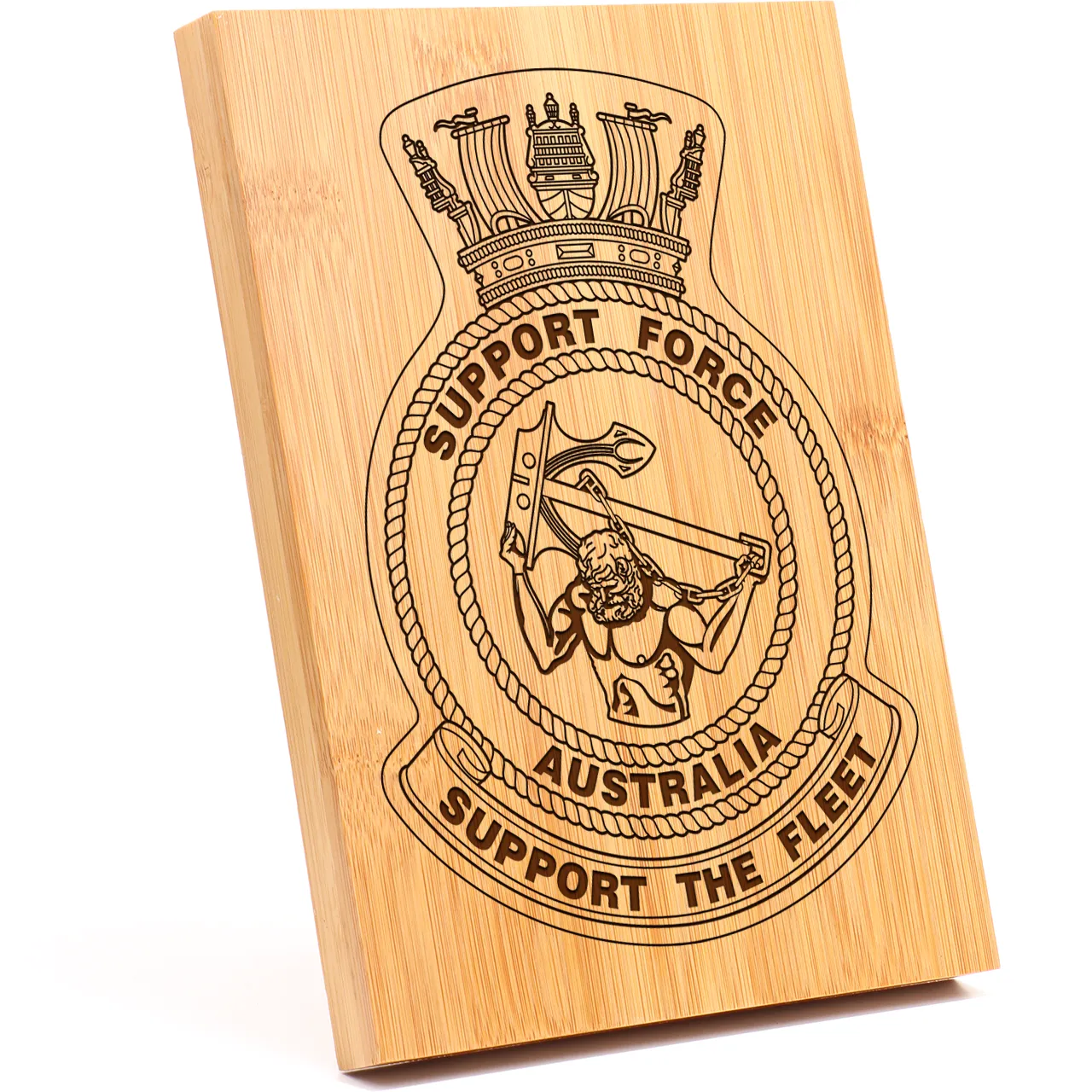 Support Force Apex Bamboo Award | Engraved Plaque - Military Shop