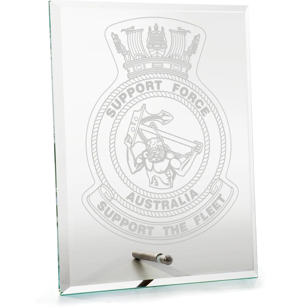 Support Force Everest Glass Award | Engraved Plaque - Military Shop