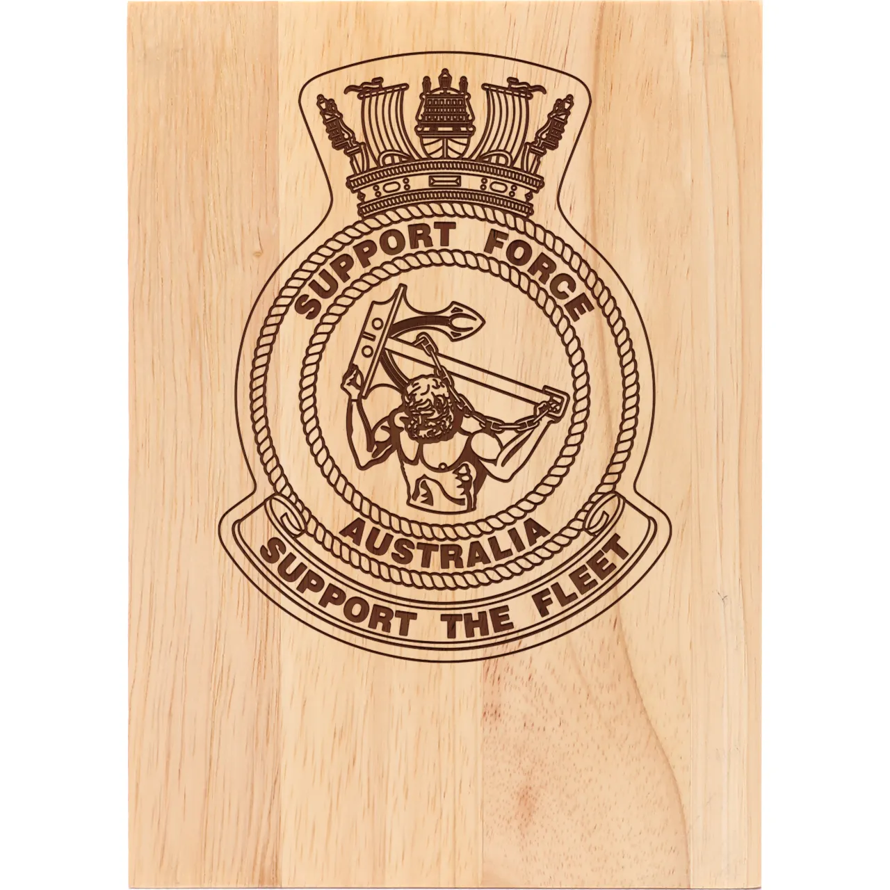 Support Force Heritage Wooden Award | Engraved Plaque - Military Shop