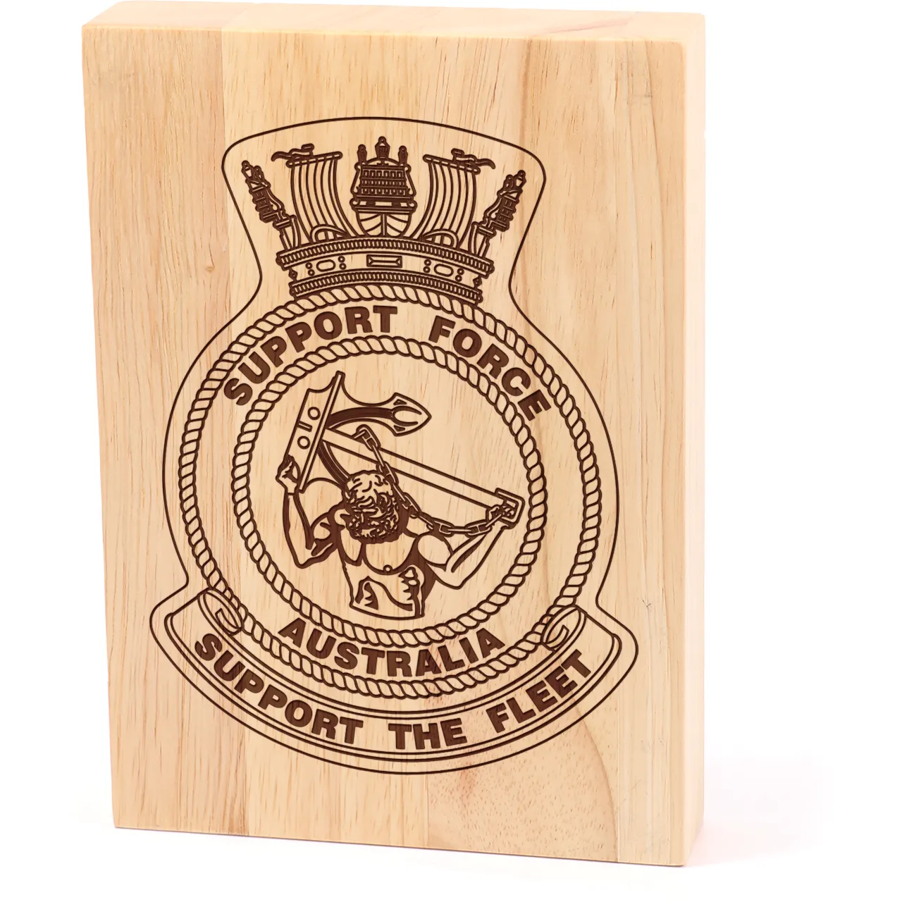 Support Force Heritage Wooden Award | Engraved Plaque - Military Shop